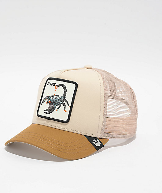 Goorin Bros. The Deadliest Scorpion Tan & Brown Trucker Hat | Zumiez