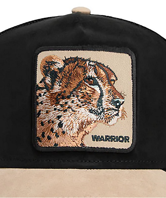 Goorin Bros. The Suede Cheetah Black Trucker Hat 