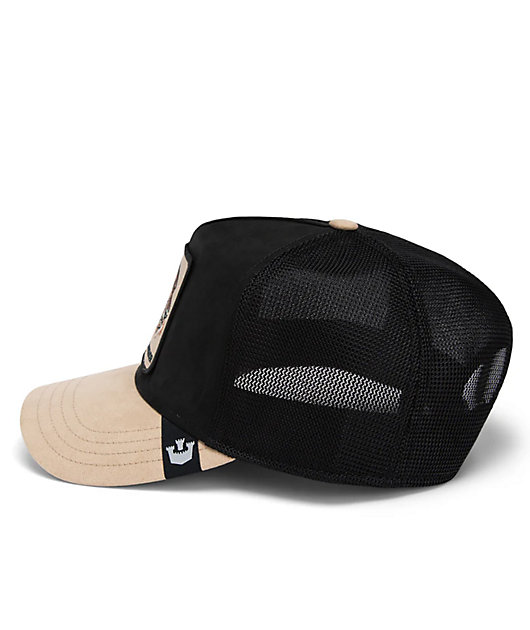 Goorin Bros. The Suede Cheetah Black Trucker Hat 