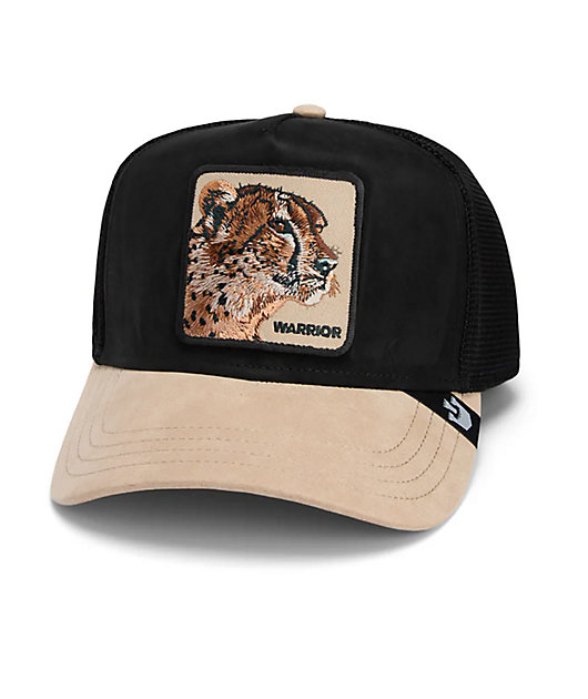 Goorin Bros. The Suede Cheetah Black Trucker Hat