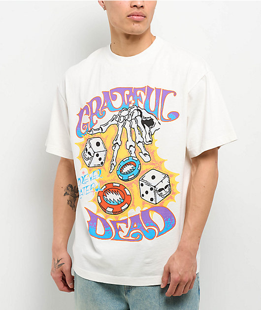 Grateful Dead Dice Throw White T-Shirt | Zumiez
