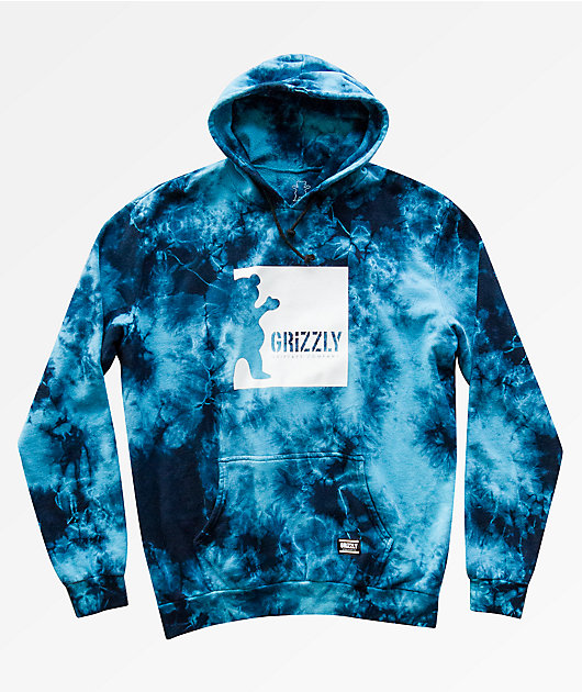 navy tie dye hoodie