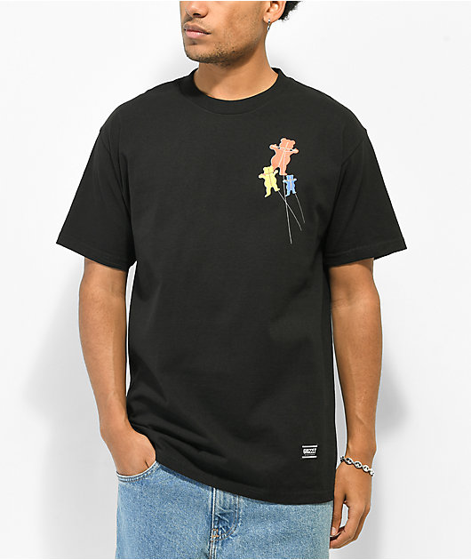 Grizzly Fly A Kite Black T-Shirt