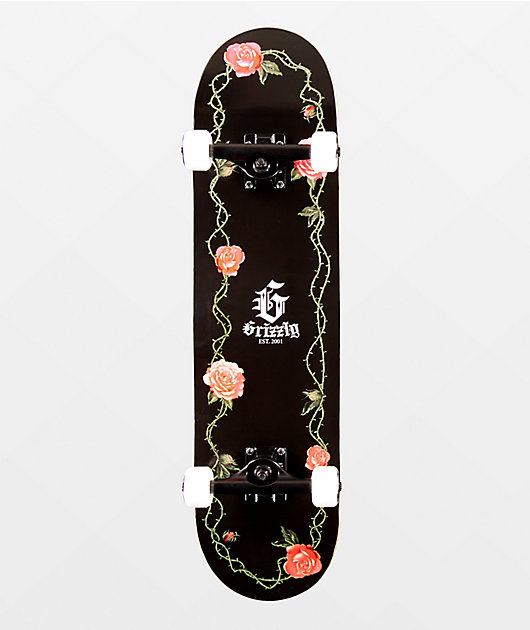 Abrumar estera Martin Luther King Junior Grizzly G Rose 8.0" Skateboard Complete