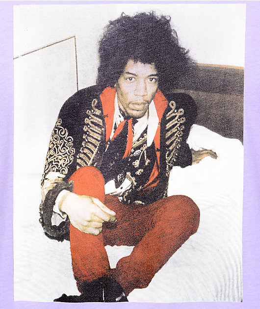 Grizzly X Hendrix Stoned Free Purple T-Shirt