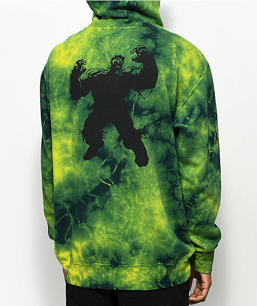 electric green hoodie