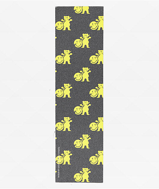 Grizzly x Smiley Meltdown Black Grip Tape