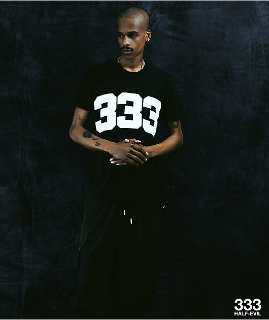 HALF EVIL $3.33 Arc Black T-Shirt