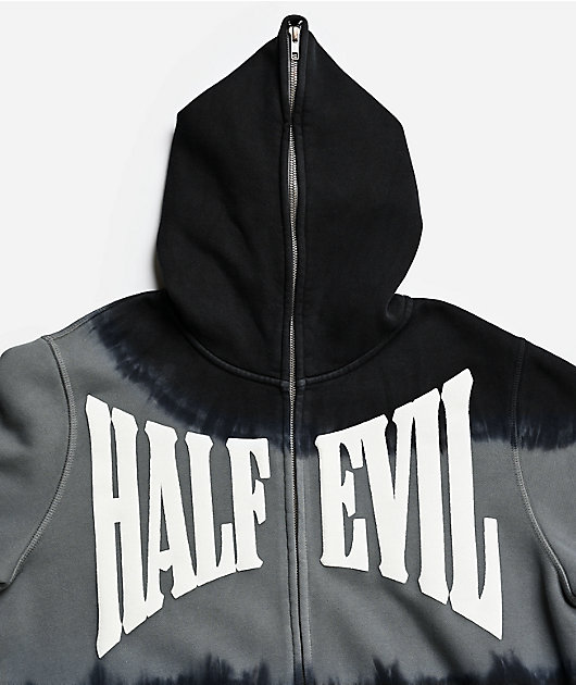 HALF EVIL Arc Blue Wash Body Bag Zip Hoodie | Zumiez