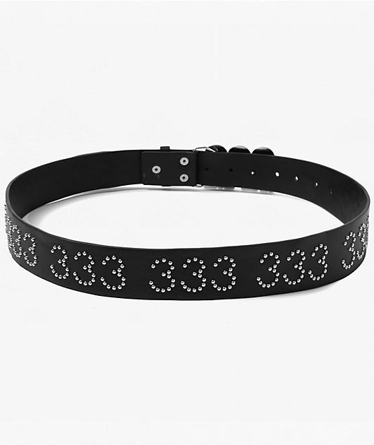 HALF EVIL Studded Logo Black Belt