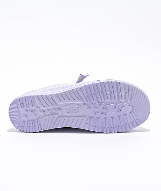 HEYDUDE Wendy Funk Mono Lilac Shoes | Zumiez