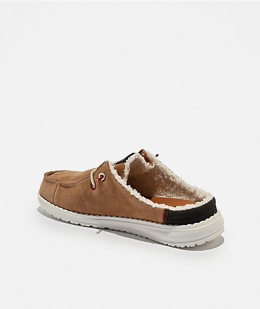HEYDUDE Wendy Slip Warmth Beige Mule Shoes | Zumiez