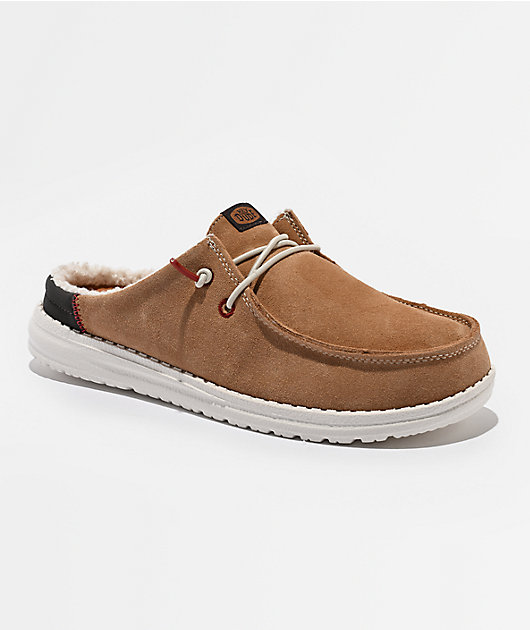 HEYDUDE Wendy Slip Warmth Beige Mule Shoes | Zumiez