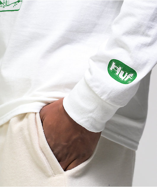 HUF 420 Day In The Life White Long Sleeve T-Shirt