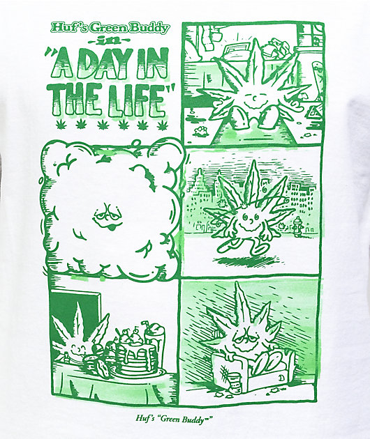HUF 420 Day In The Life White Long Sleeve T-Shirt