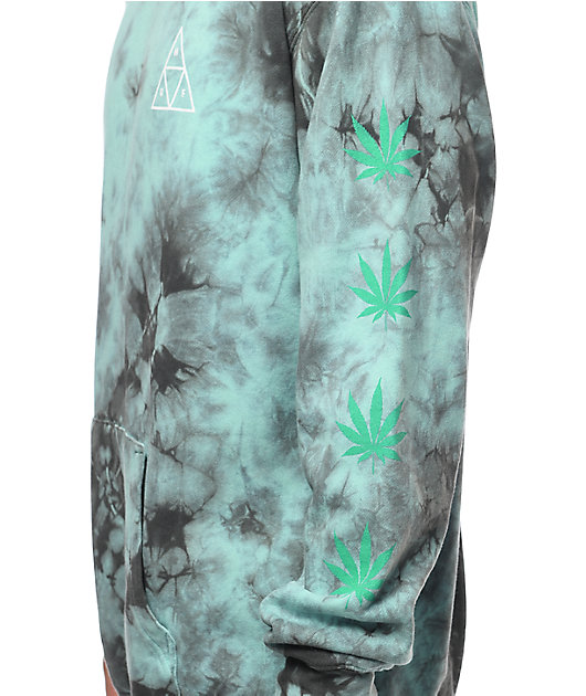 HUF 420 Plantlife Mint Tie Dye Hoodie