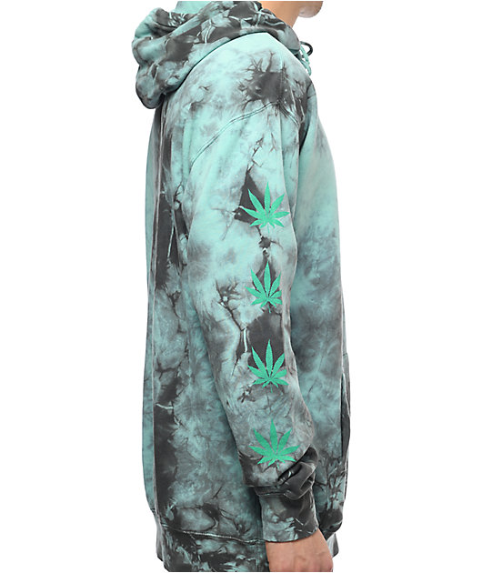 HUF 420 Plantlife Mint Tie Dye Hoodie