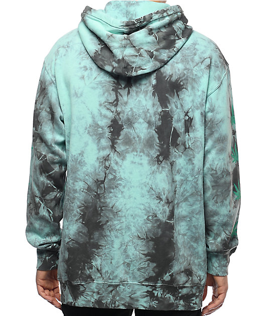 HUF 420 Plantlife Mint Tie Dye Hoodie