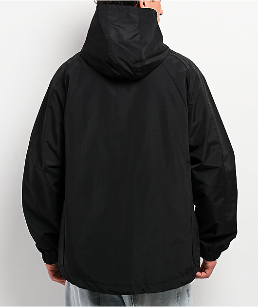 HUF All Caps Black Windbreaker Zip Jacket | Zumiez HUF All Caps Black Windbreaker Zip Jacket | Zumiez
