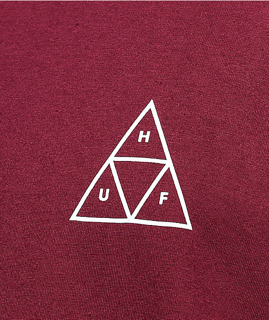 HUF Ambush Triple Triangle Maroon T-Shirt