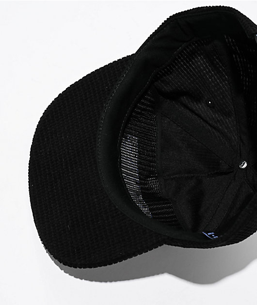 ◆VERUTUM◆ Arch Volume Logo Corduroy Ball Cap Black HW-BC18 Designer fashion, Seoul-fully created | W Concept