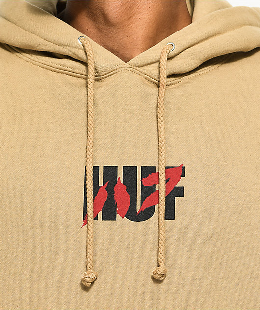 huf asa khaki hoodie