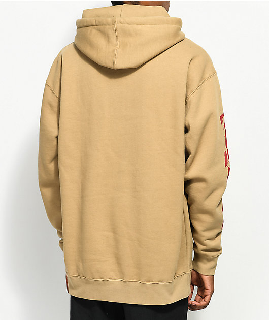 huf asa khaki hoodie