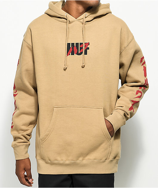 huf asa khaki hoodie