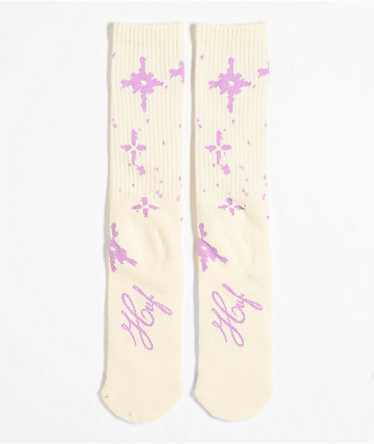 HUF Be Mine Natural Crew Socks