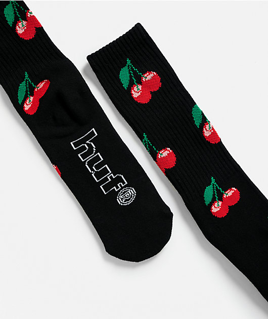 HUF Cherry Bomb Black Crew Socks