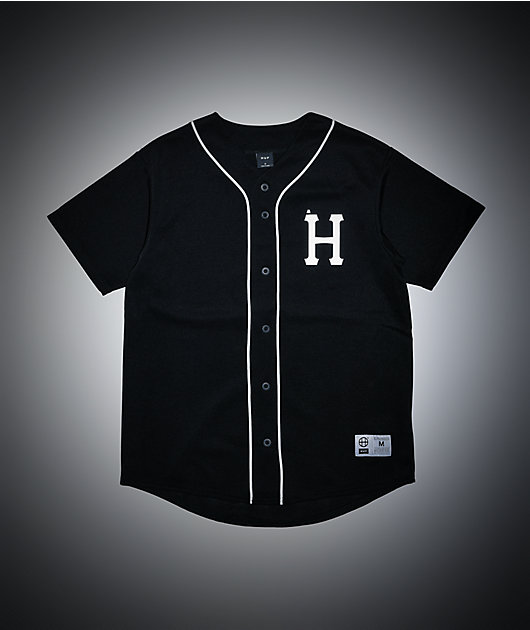 HUF Classic H Reflective Black Baseball Jersey