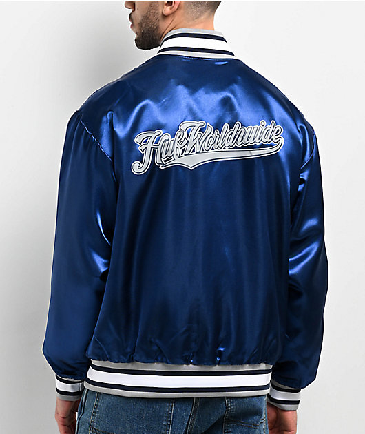 HUF Crackerjack Blue Baseball Jacket