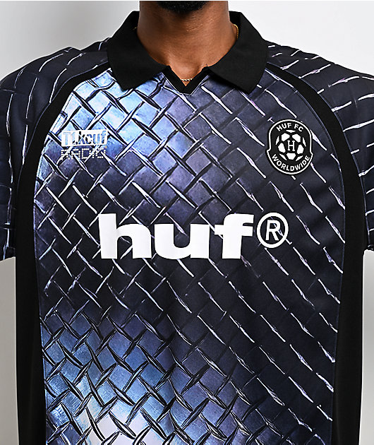 HUF Diamond Plate Black Soccer Jersey