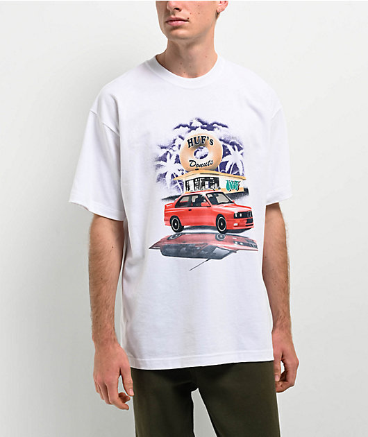 Huf Drive Thru T Shirt White M