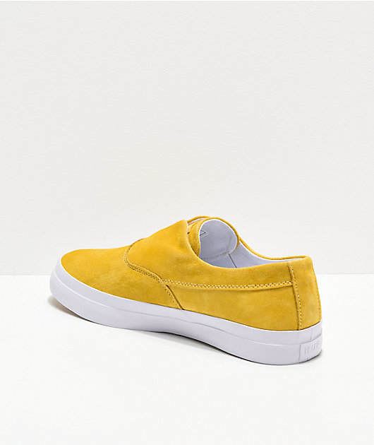 yellow huf shoes