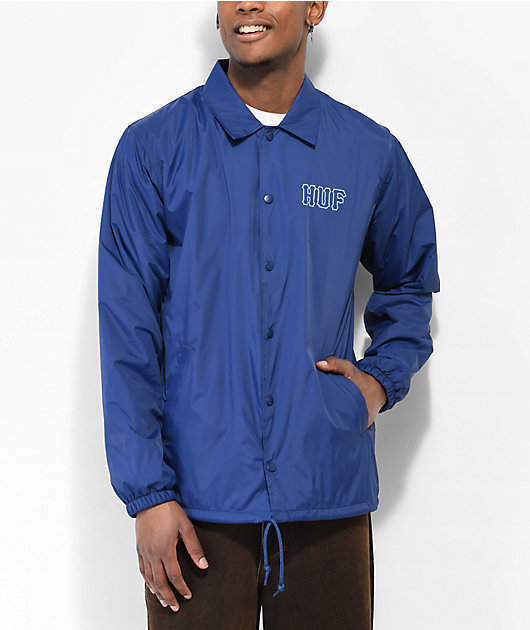HUF Essentials H Twilight Blue Coaches Jacket   Zumiez