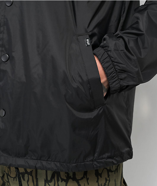 HUF Essentials Triple Triangle Black Coaches Jacket