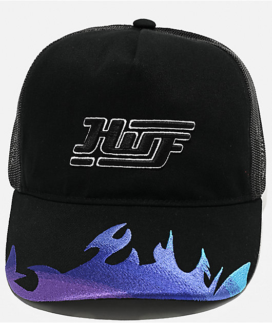 HUF Exhaust Black Trucker Hat
