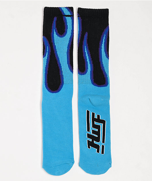 HUF Exhaust Blue Crew Socks