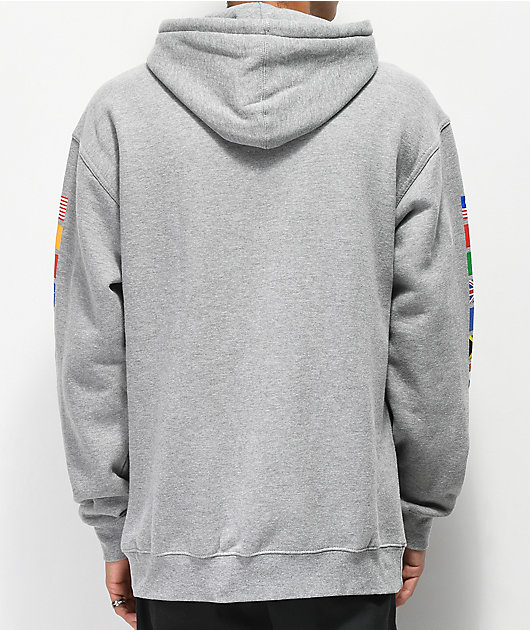 huf flags black hoodie