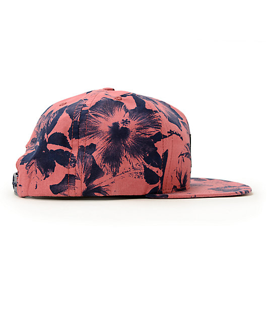HUF Floral Box Logo Snapback Hat
