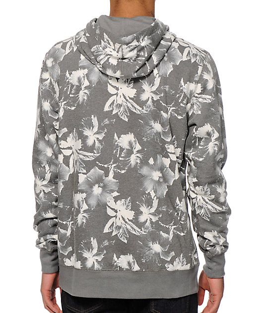 huf floral hoodie