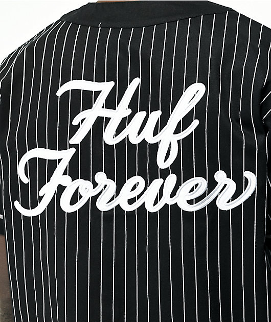 HUF Forever jersey de béisbol negro