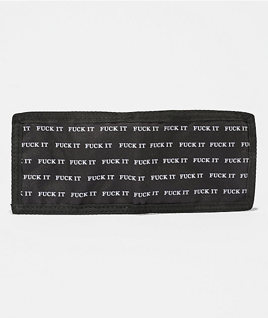 HUF Fuck It Black Bifold Wallet