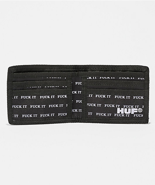HUF Fuck It Black Bifold Wallet