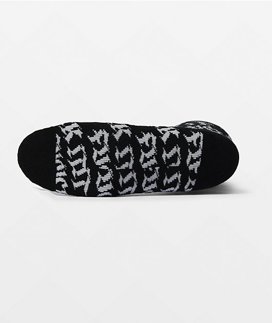 HUF Fuck It Old Style Black Crew Socks
