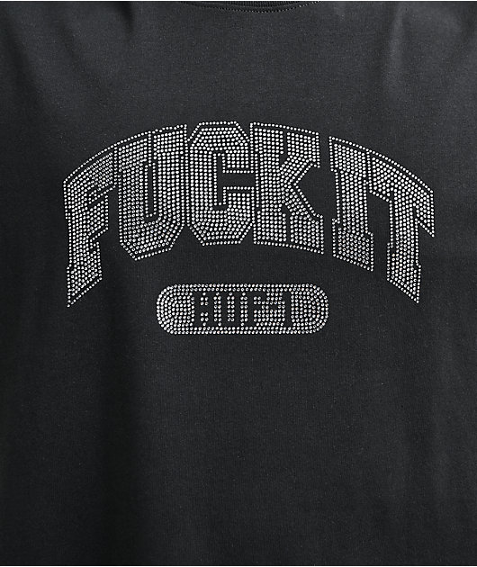 HUF Fuck It Rhinestone Black T-Shirt