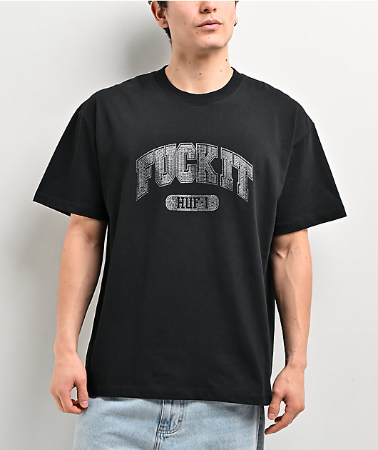 HUF Fuck It Rhinestone Black T-Shirt