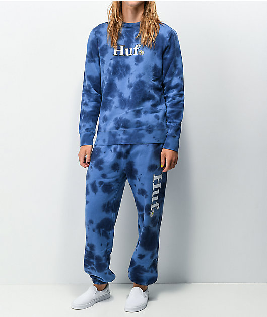 HUF In Bloom Navy Crewneck Sweatshirt