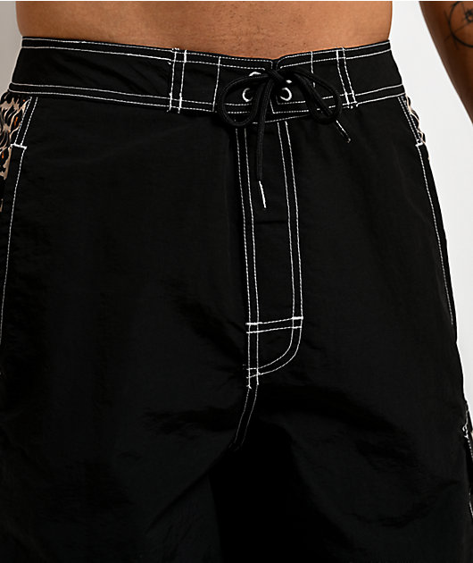 HUF Instinct Cheetah Black Board Shorts